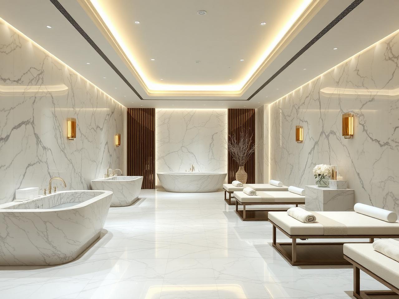 Tide Spa marble interior